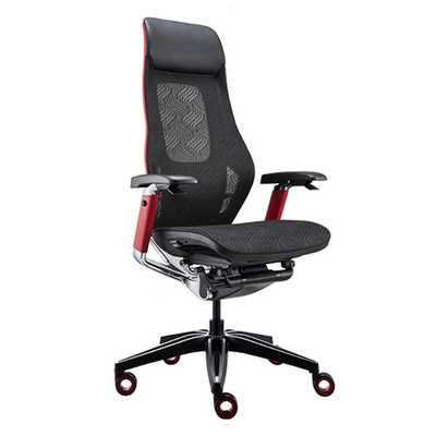Black Leather Headrest Swivel Gaming Chair High Back PA Frame Home Office